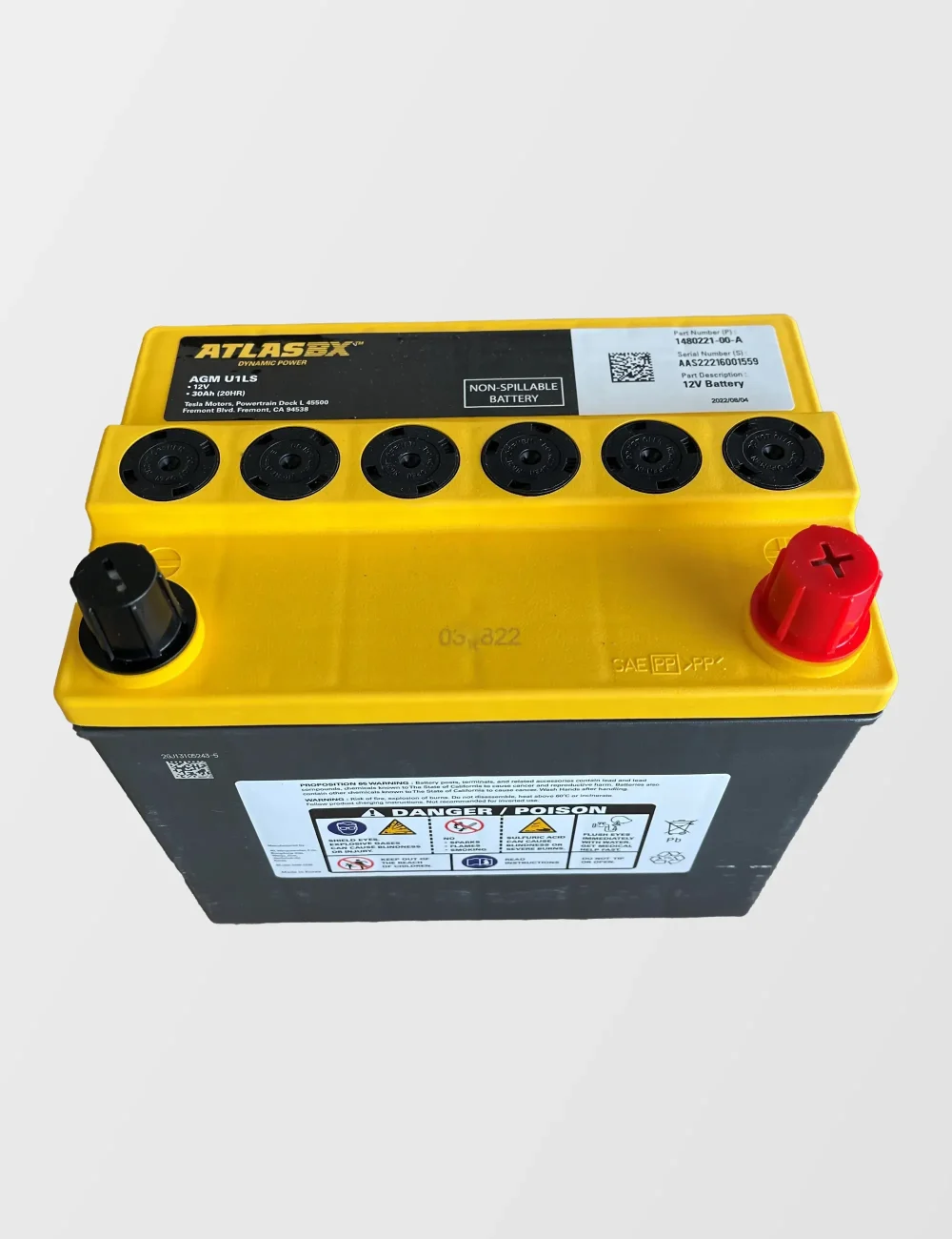 MS Accu 12V 1480221-00-A, LV BATTERY