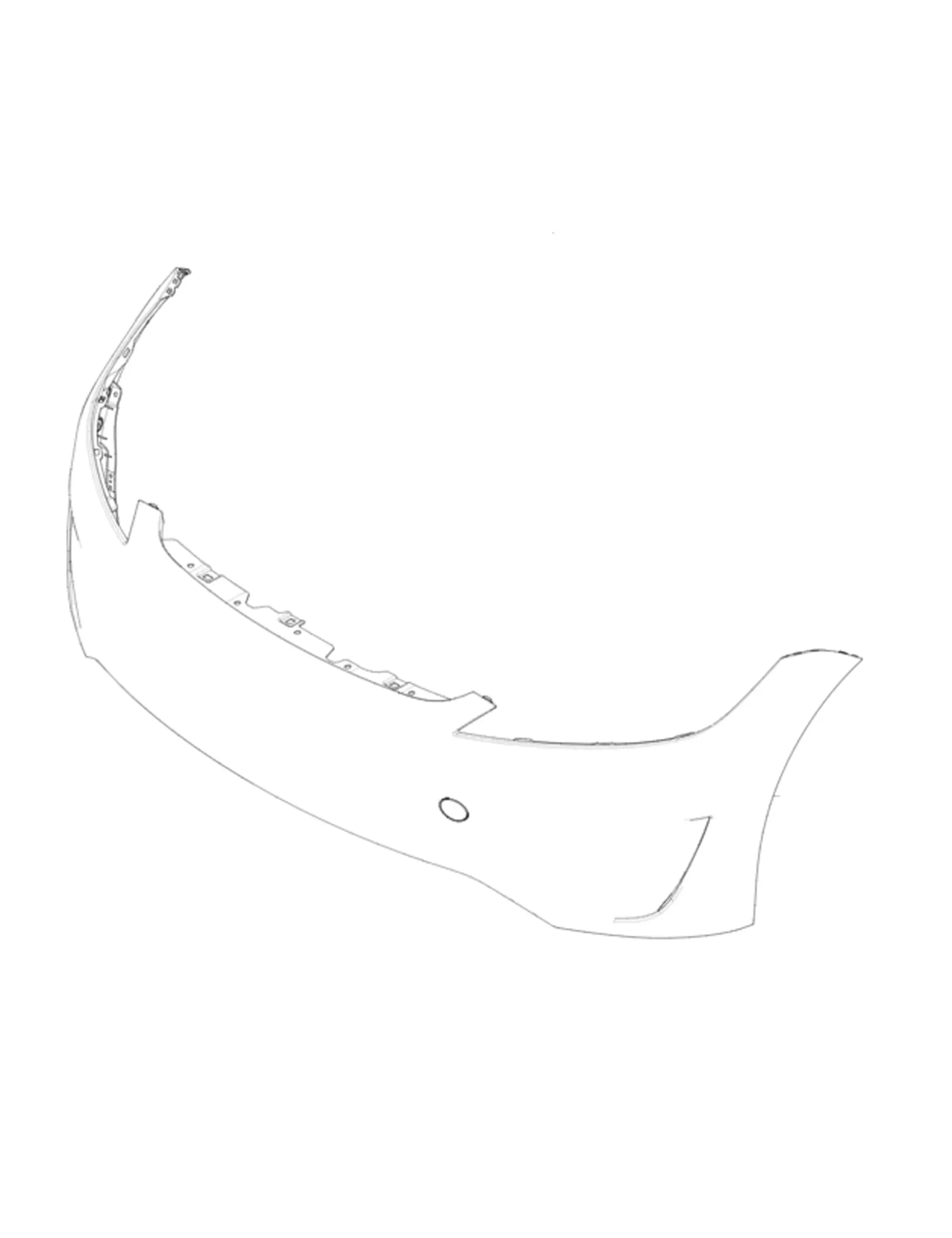 Tesla Model 3 Voorbumper 1818915-SC-E, FRONT FASCIA PERFORMANCE UNPAINTED