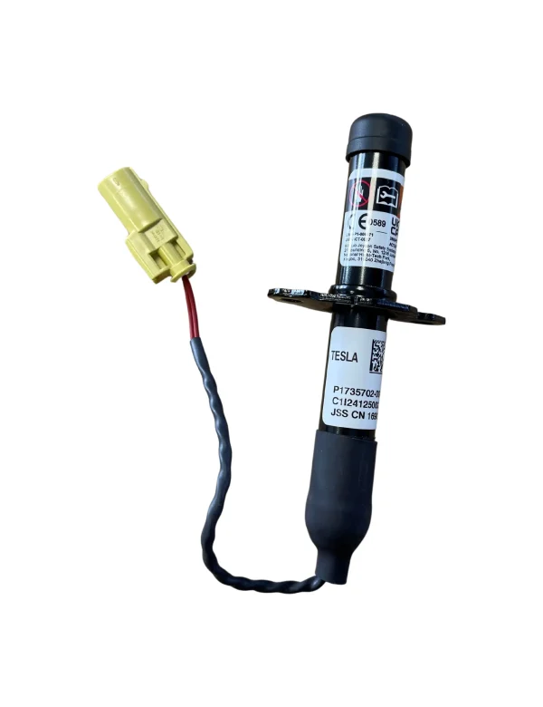Tesla Model 3 Achterklep scharnier sensor 1735702-00-B, PYROTECHNIC HOOD ACTUATOR