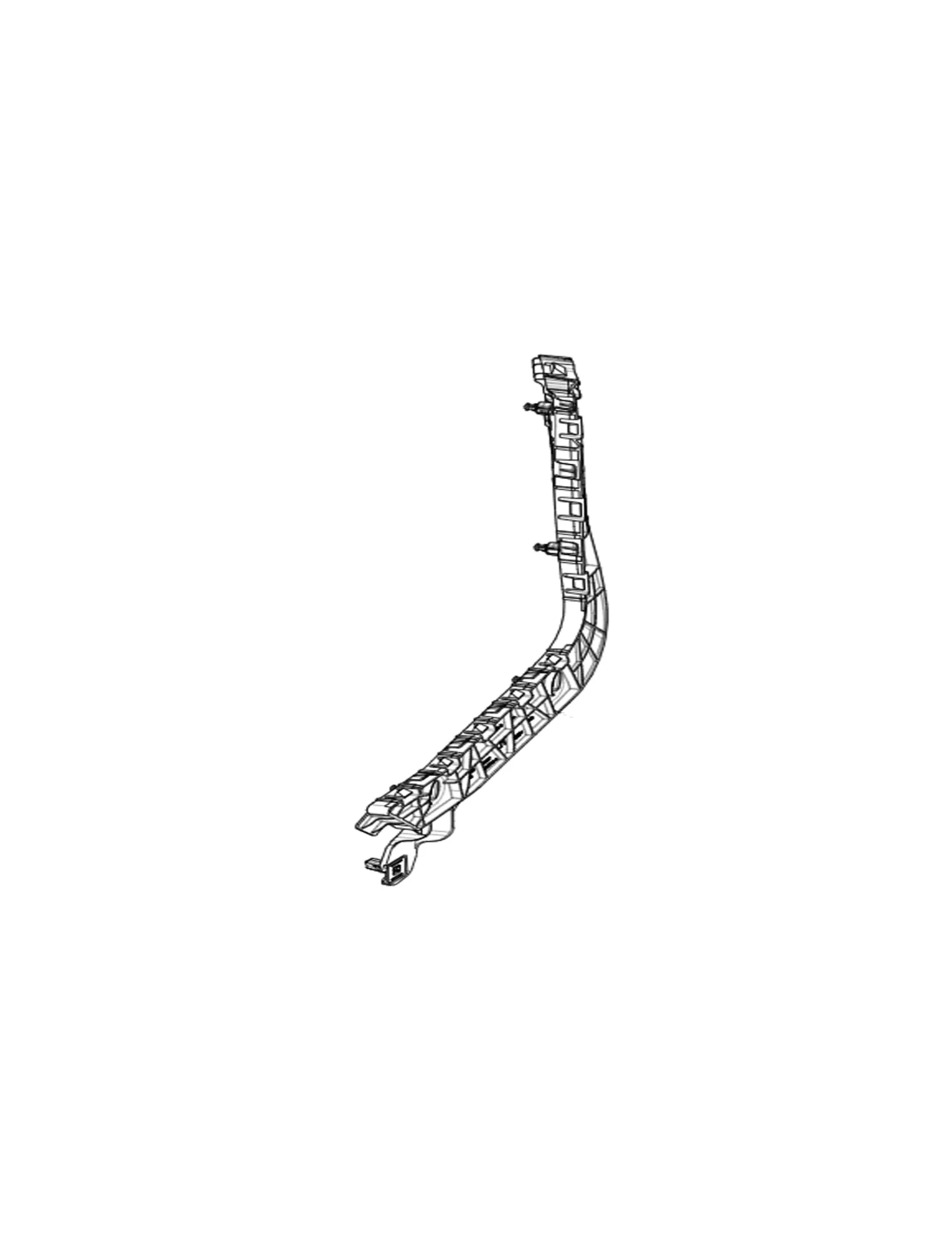Tesla Model Y Achterbumper beugel 1932677-00-D, REAR WING BRACKET - LEFT HAND