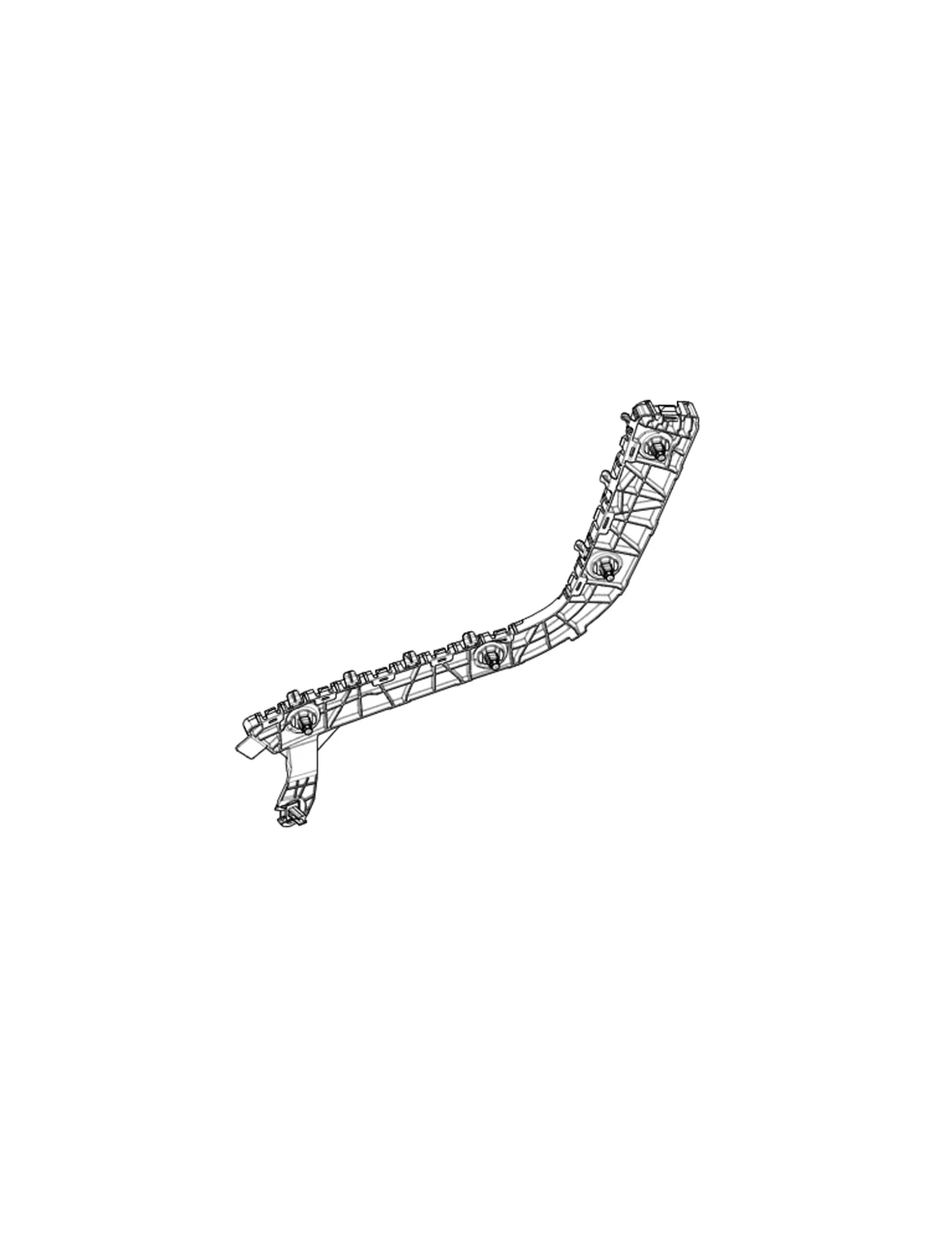 Tesla Model Y Achterbumper beugel 1932678-00-D, REAR WING BRACKET - RIGHT HAND