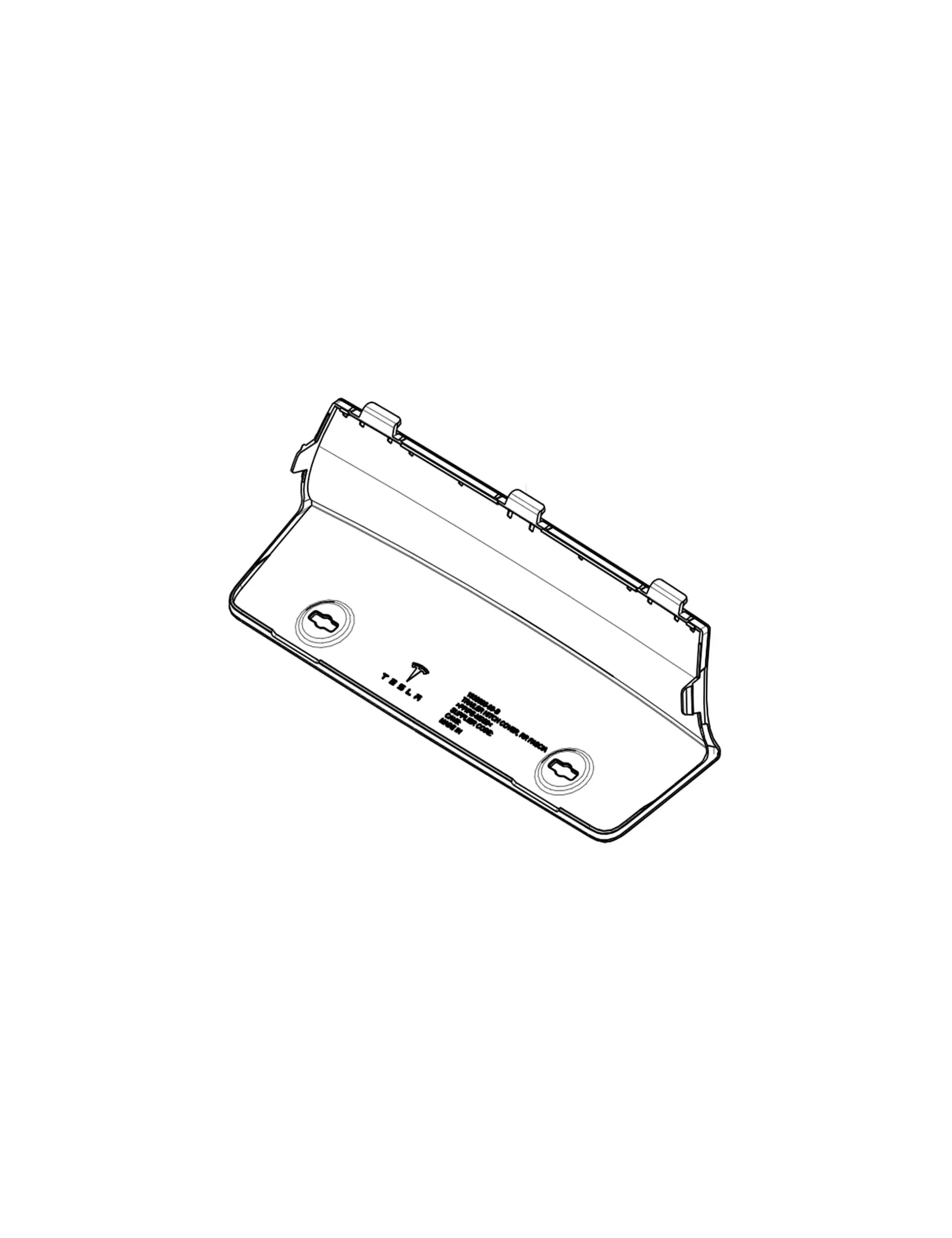 Tesla Model Y Trekhaak afdekkap 1932605-DE-C, TRAILER HITCH COVER
