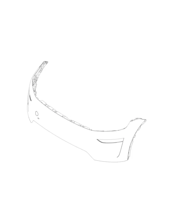Tesla Model Y Voorbumper 2147315-PD-A, FRONT FASCIA SERVICE - UNPAINTED