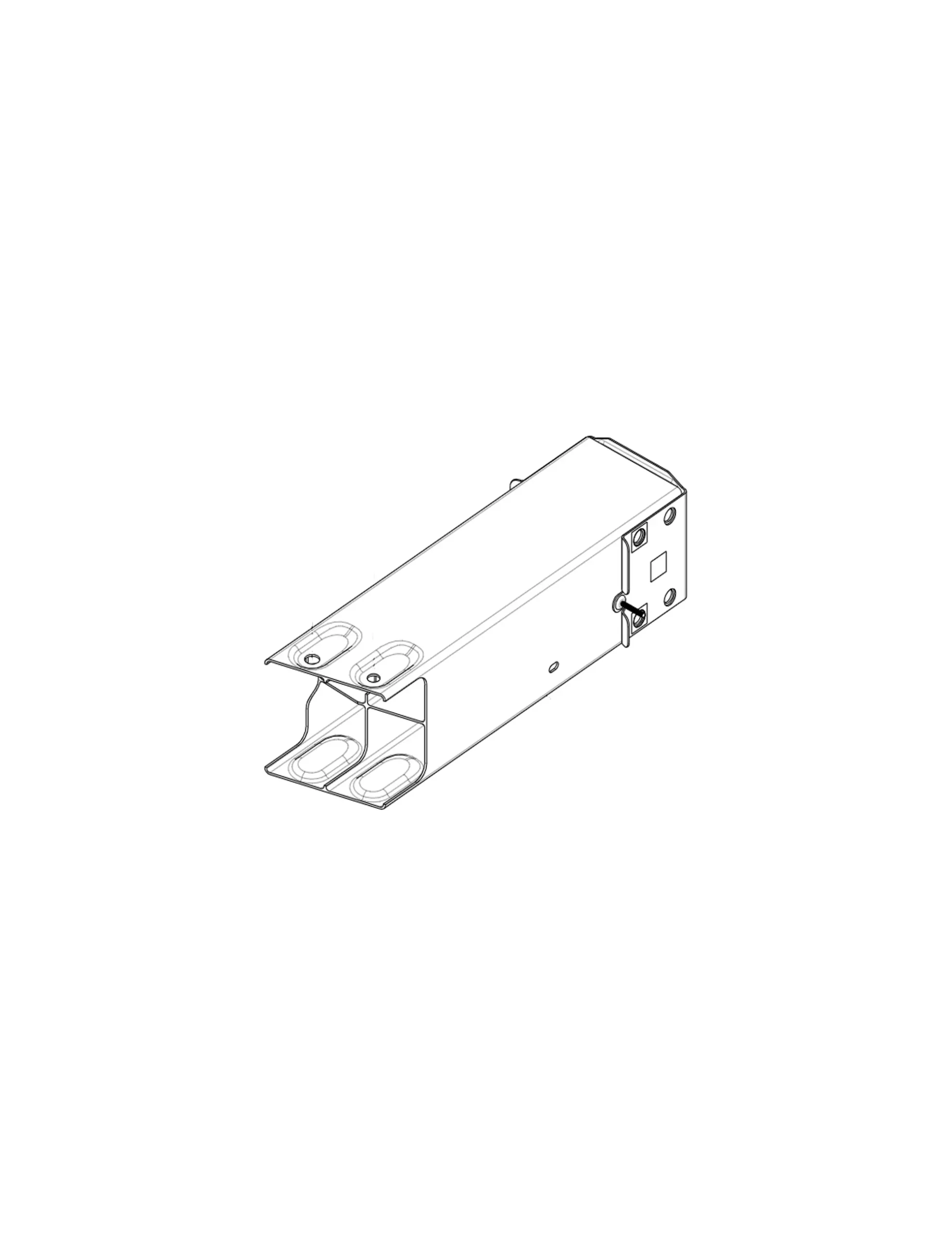 Tesla Model Y Voorbumper steun 1487461-00-E, CRUSH CAN - LEFT HAND
