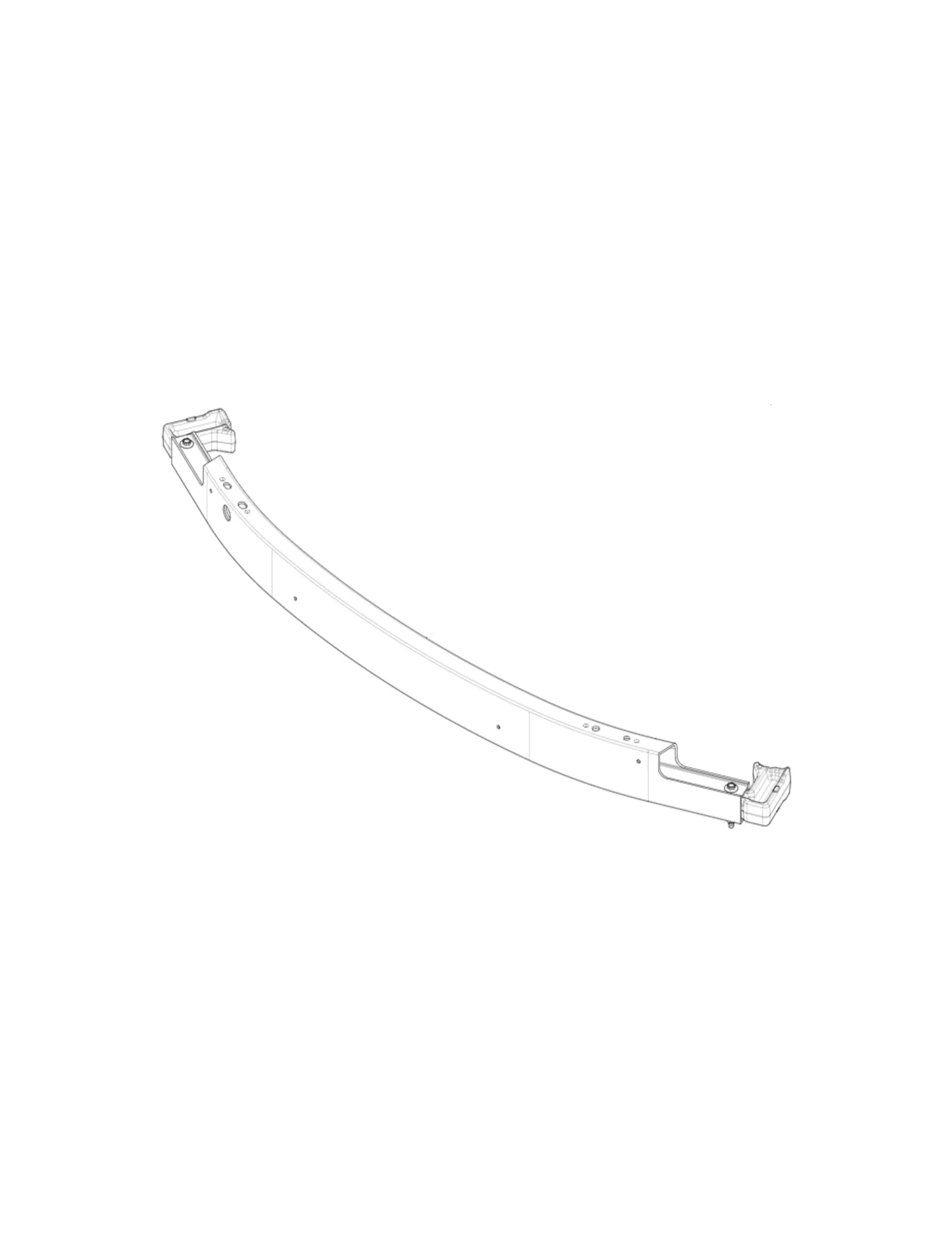Tesla Model Y Voorbumperbalk 1991448-00-C, FRONT BUMPER BEAM